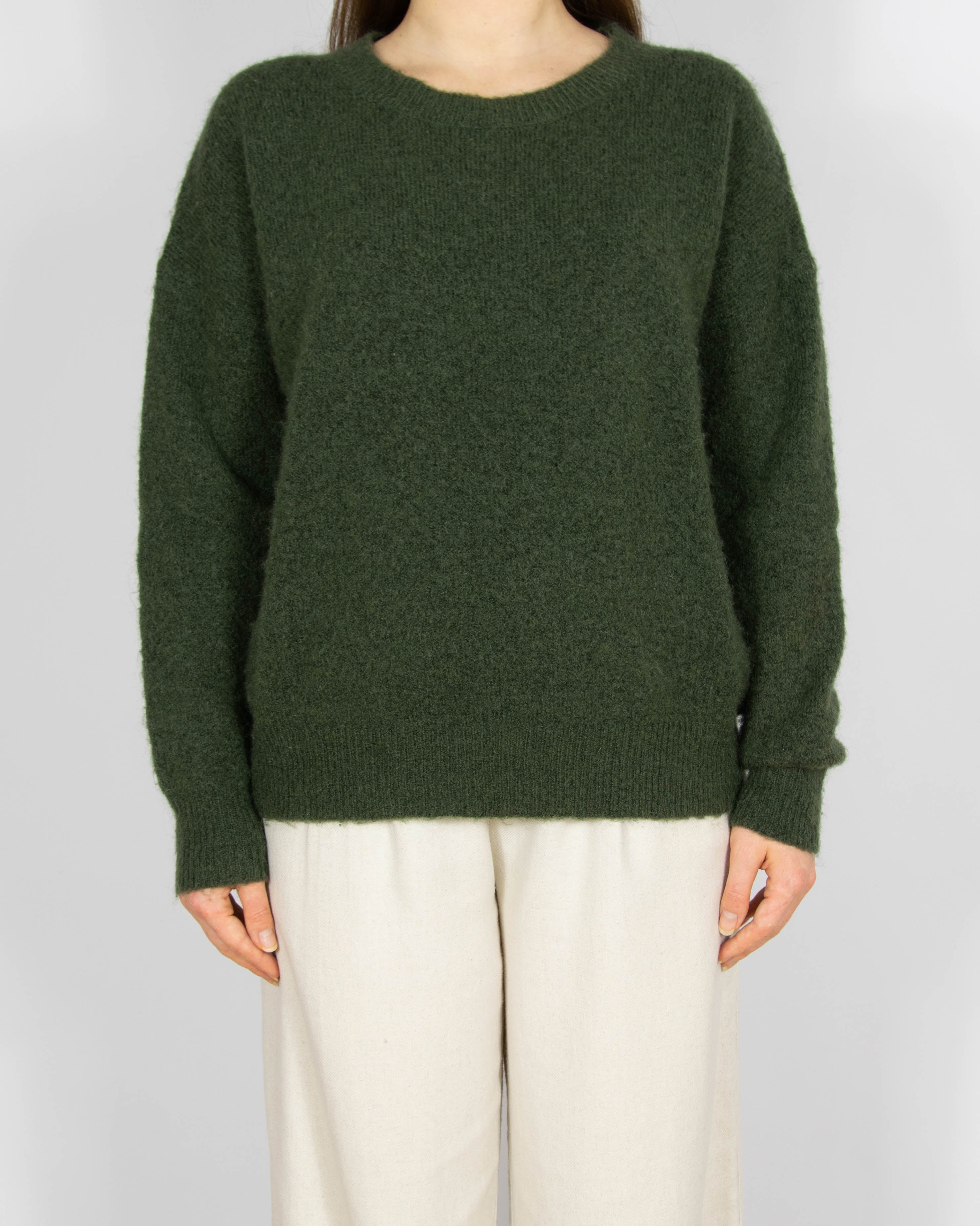 Zielony khaki wełniany (wełna + moher) MSCH Copenhagen - S/M