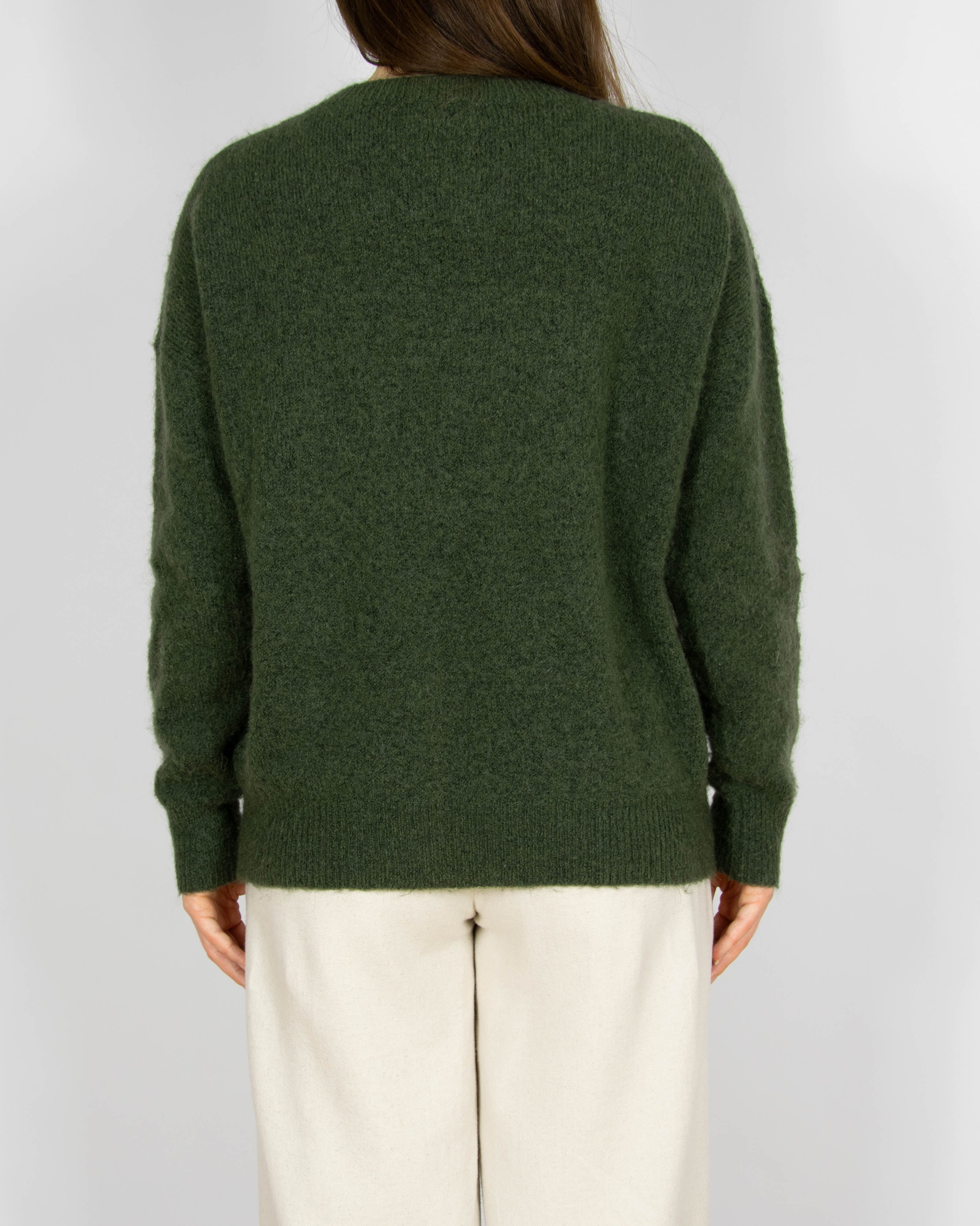 Zielony khaki wełniany (wełna + moher) MSCH Copenhagen - S/M