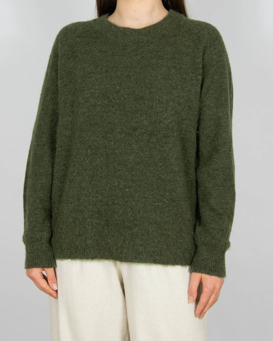 Ciemnozielony (wełna + alpaka) sweter SELECTED FEMME
