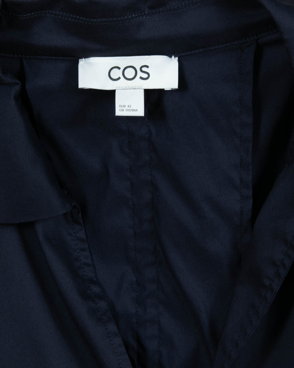 Ciemnogranatowa bawełniana sukienka COS - L/XL