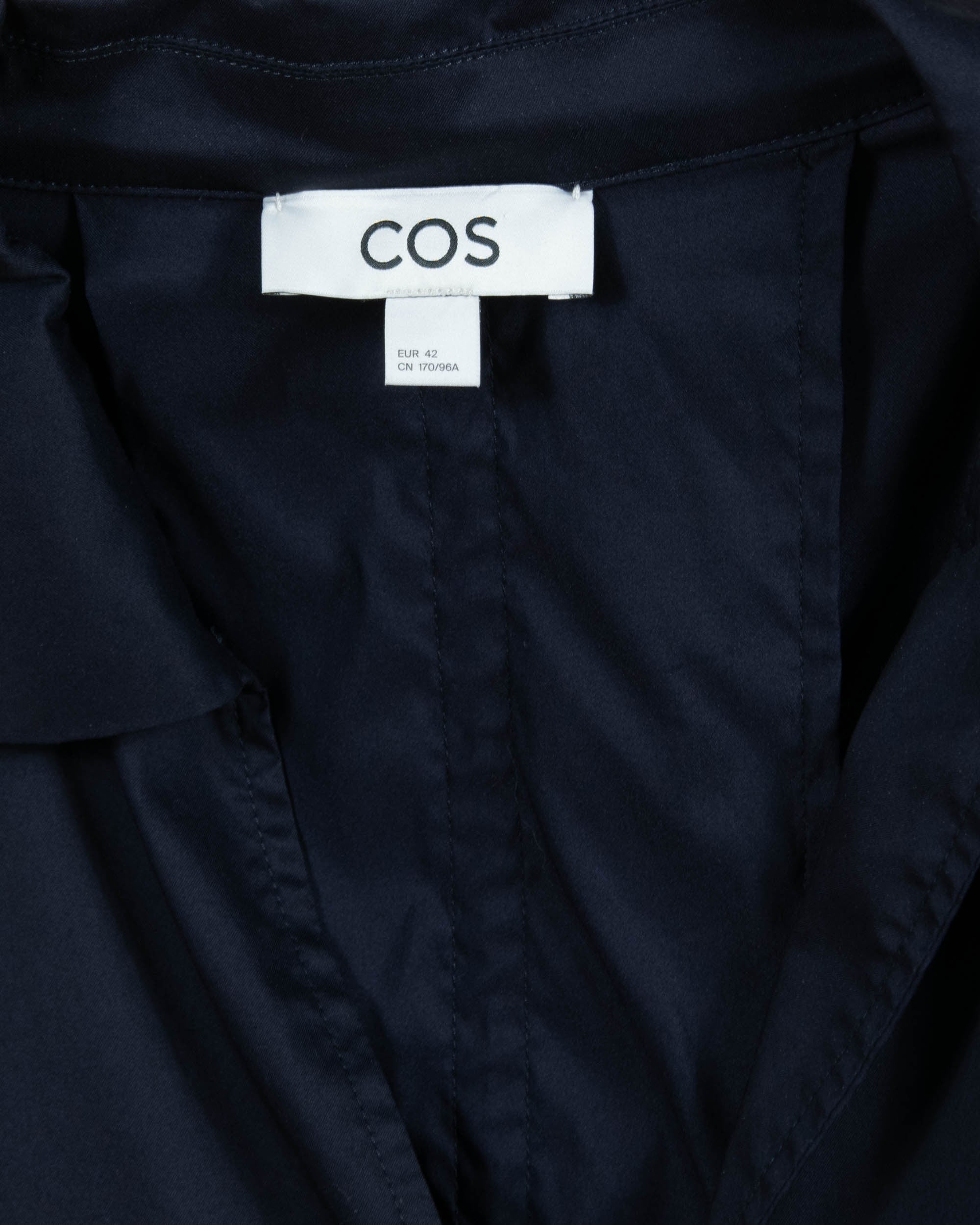 Ciemnogranatowa bawełniana sukienka COS - L/XL