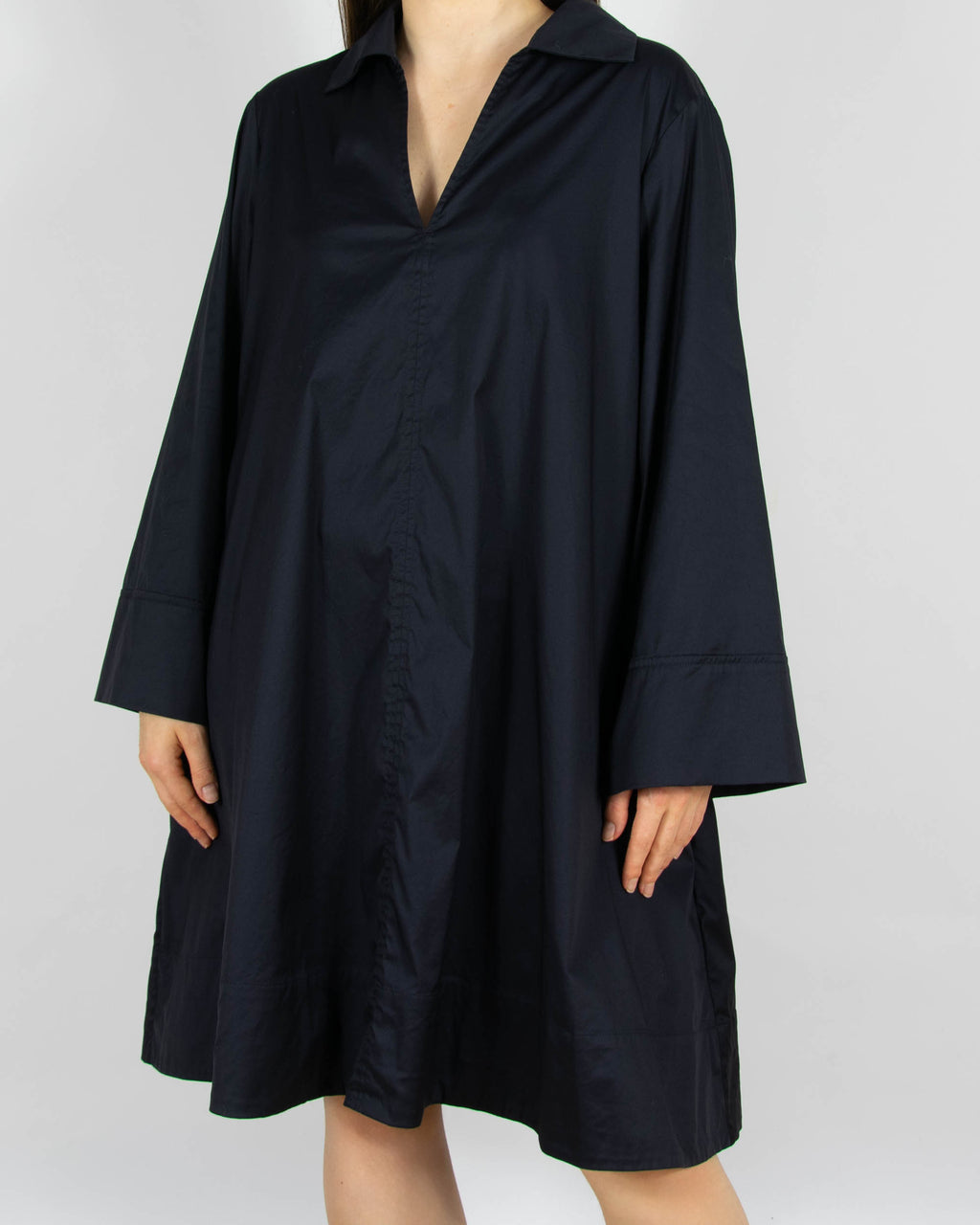 Ciemnogranatowa bawełniana sukienka COS - L/XL