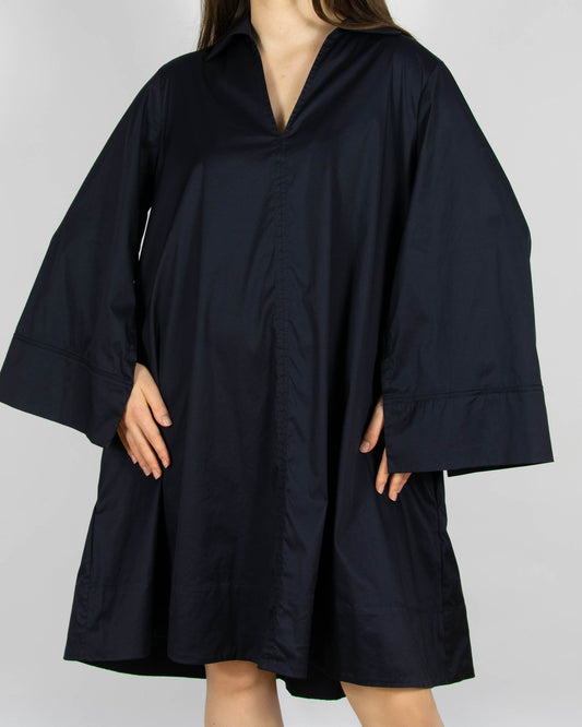 Ciemnogranatowa bawełniana sukienka COS - L/XL