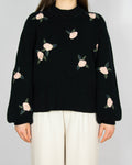 Czarny bawełniany (bawełna organiczna) sweter Selected Femme