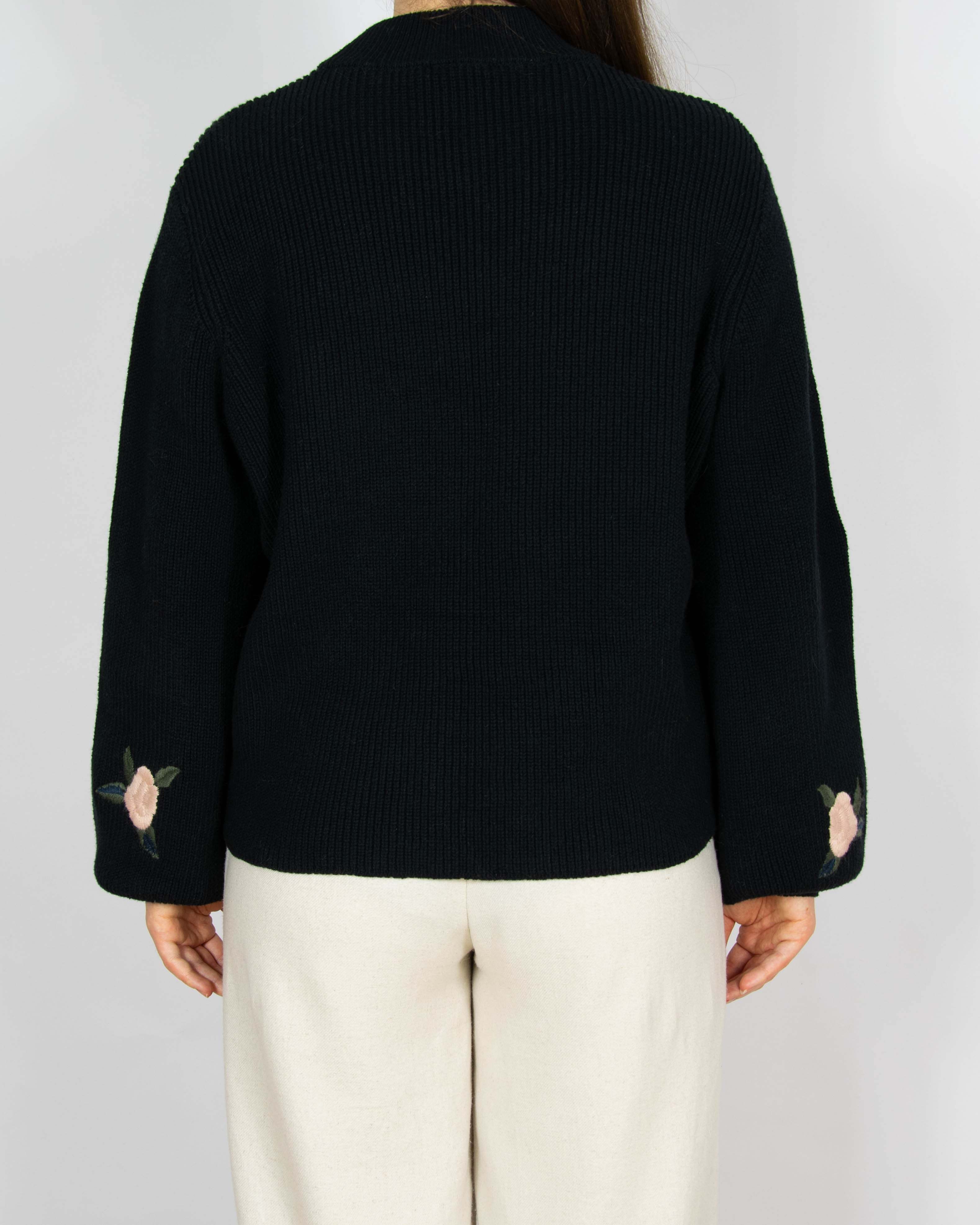 Czarny bawełniany (bawełna organiczna) sweter Selected Femme - L