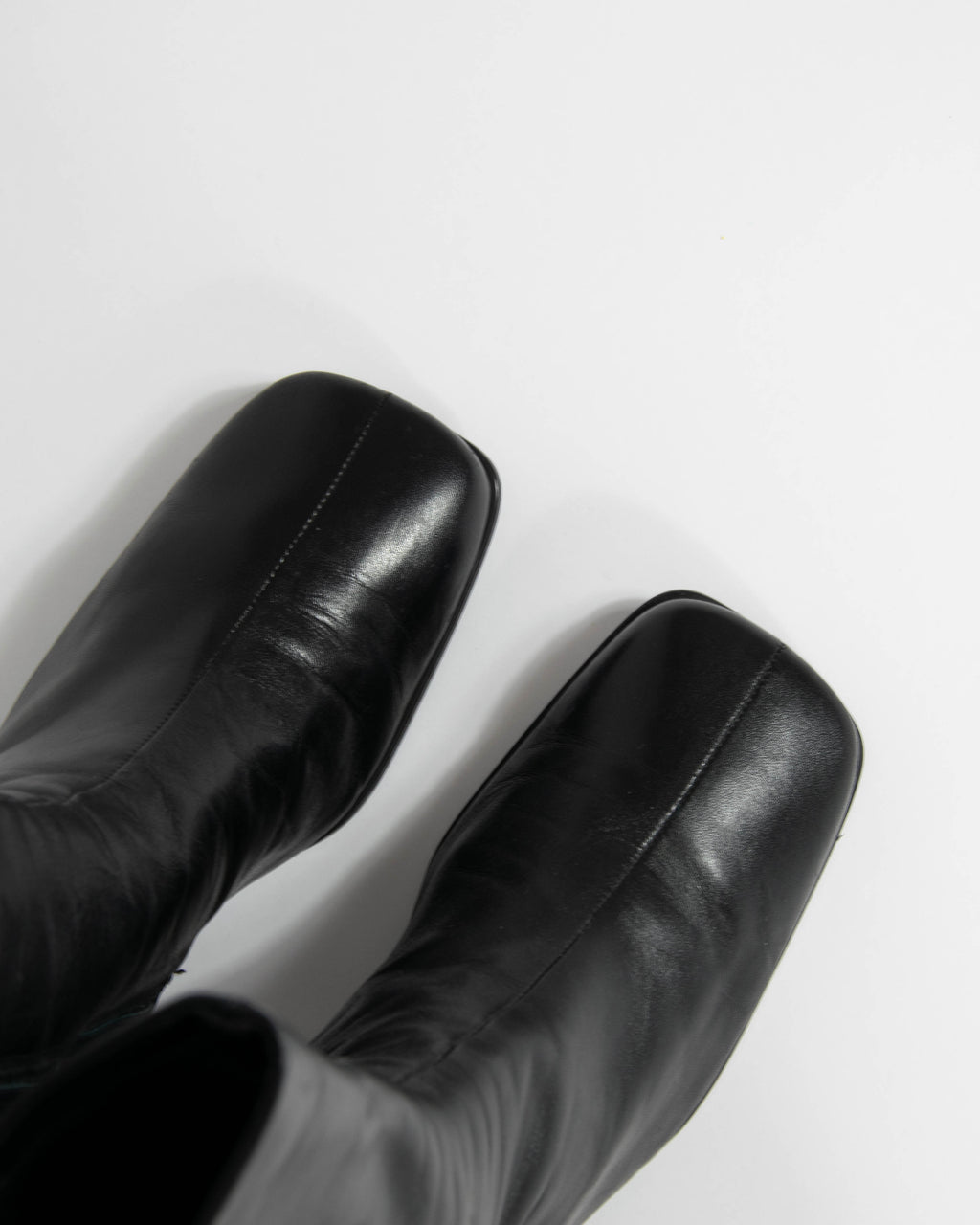 Czarne skórzane buty na obcasie ECCO (Made in Italy) - 38 (24 cm)