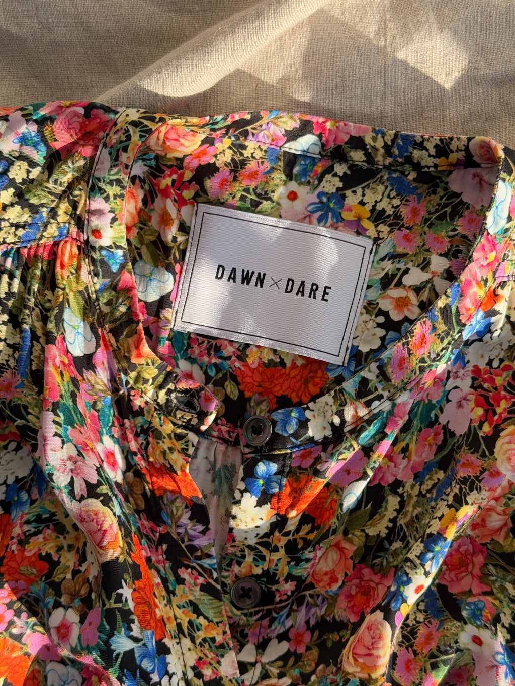 Kwiecista wiskozowa bluzka DAWN x DARE - S/M
