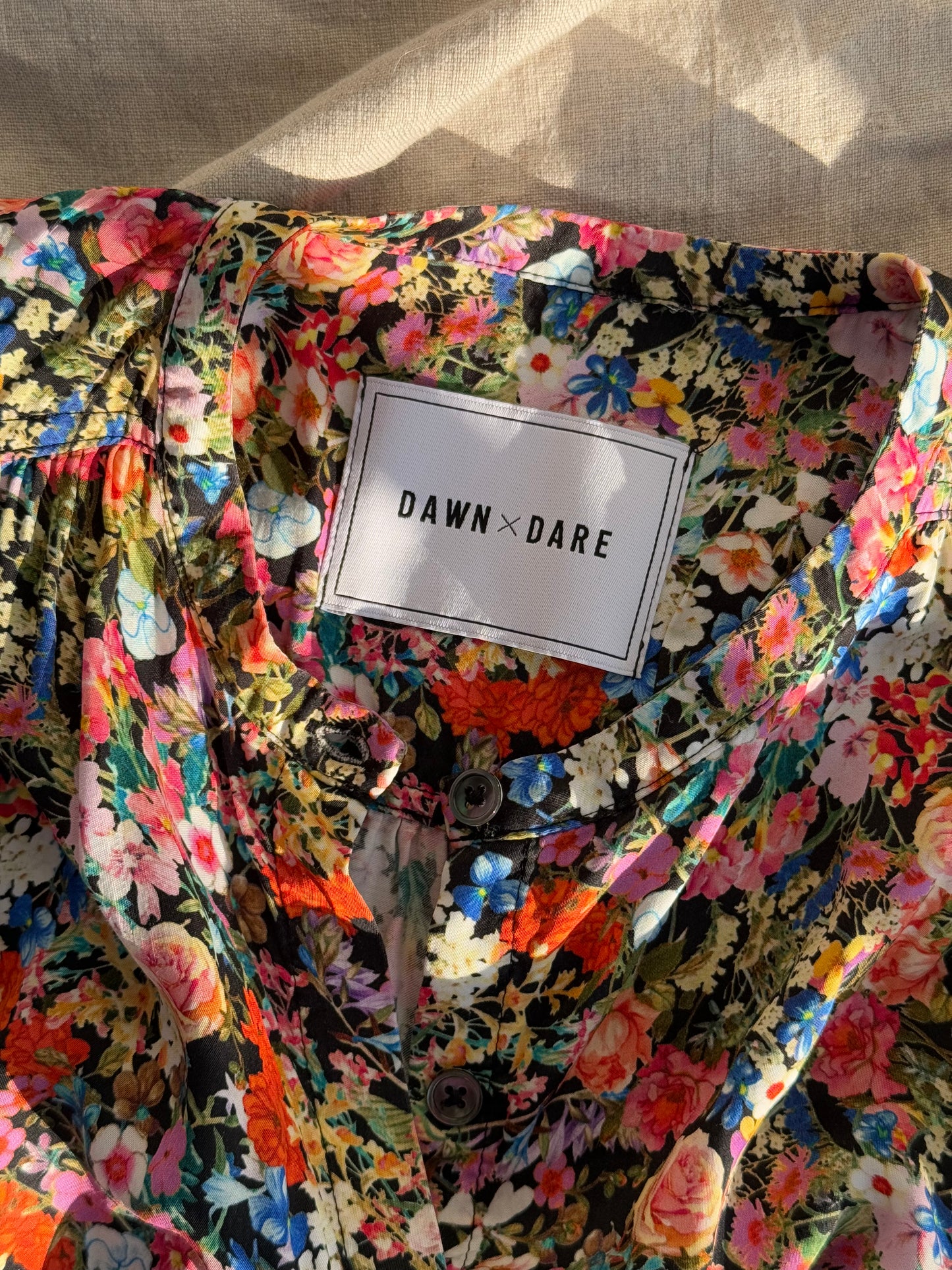 Kwiecista wiskozowa bluzka DAWN x DARE - S/M