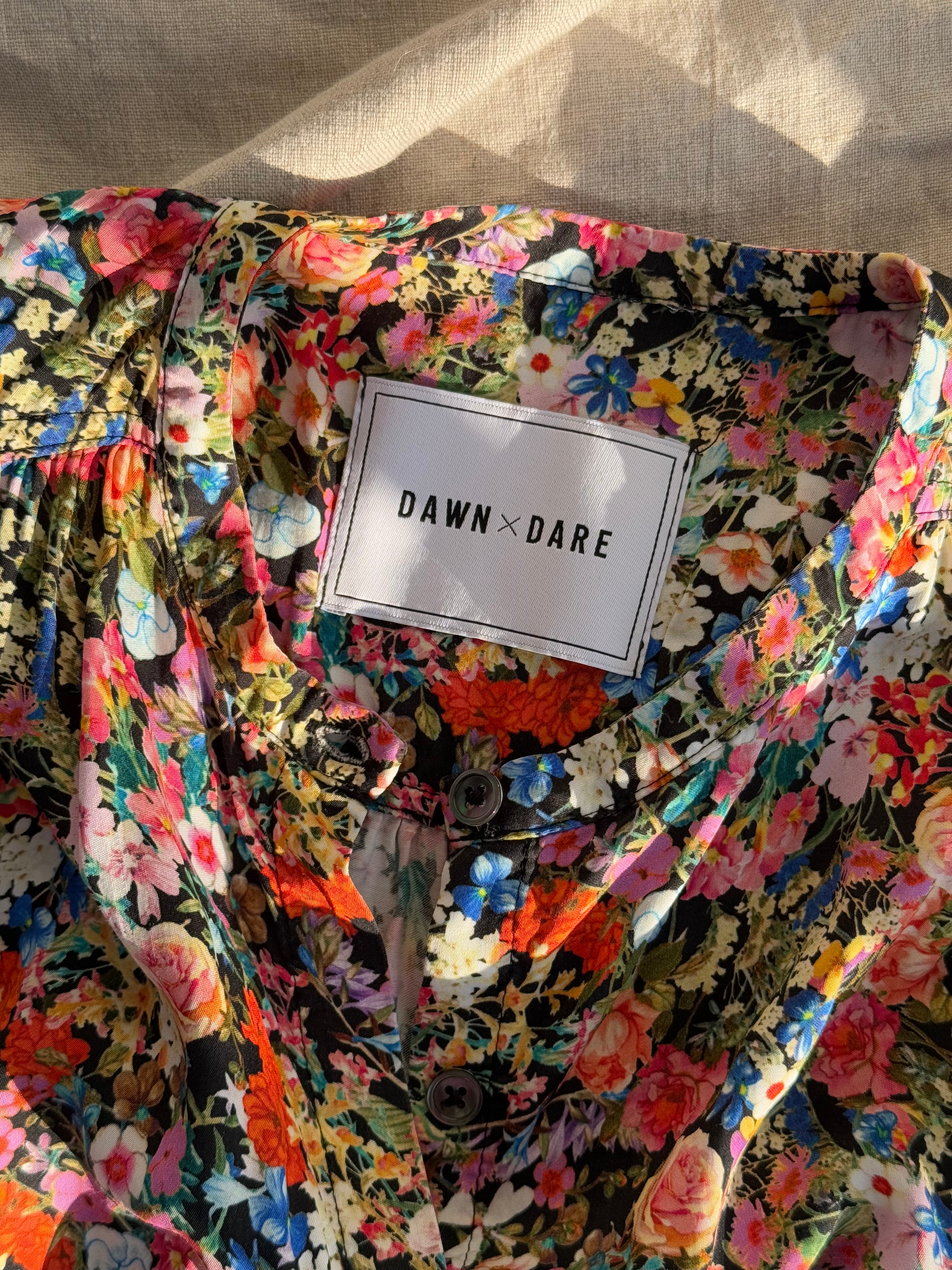 Kwiecista wiskozowa bluzka DAWN x DARE - S/M