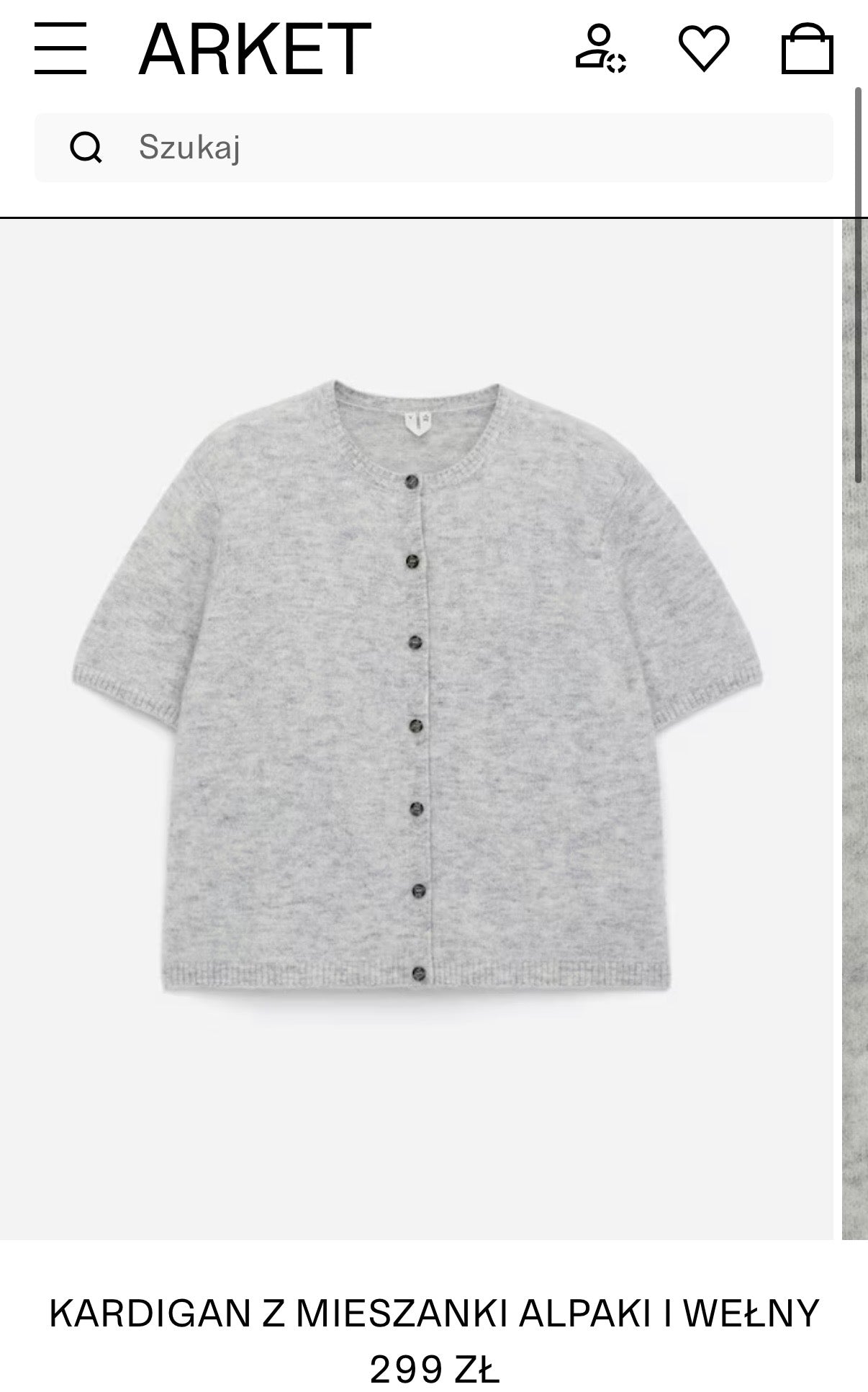 ARKET (wełna + alpaka) - M