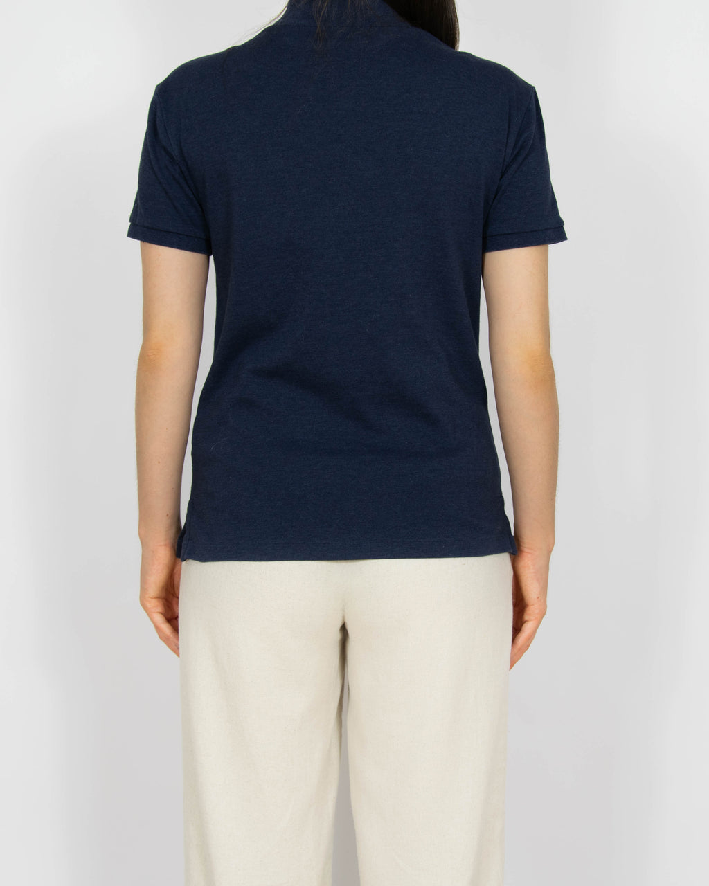 Granatowy bawełniany T-Shirt polo Ralph Lauren - S