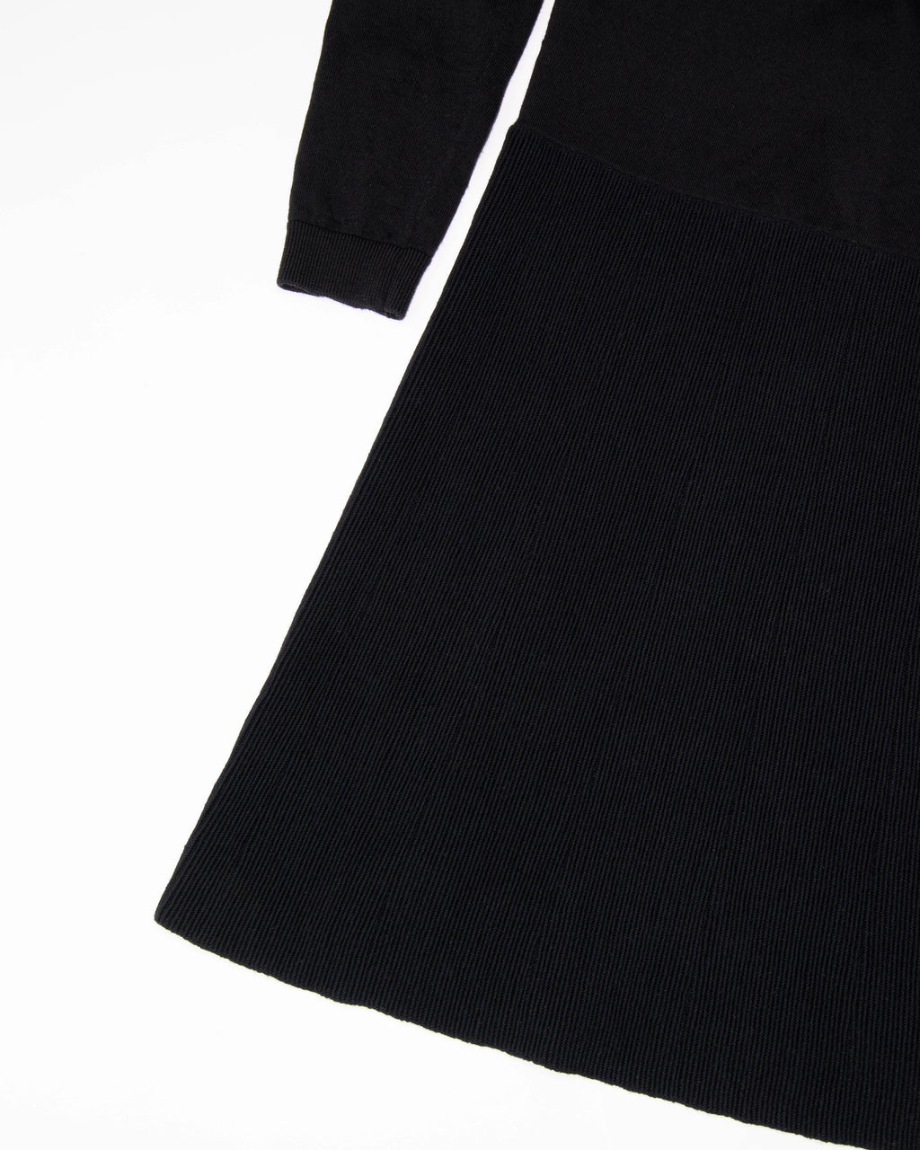 Ciemnogranatowa wełniana (merino) sukienka COS - S/M