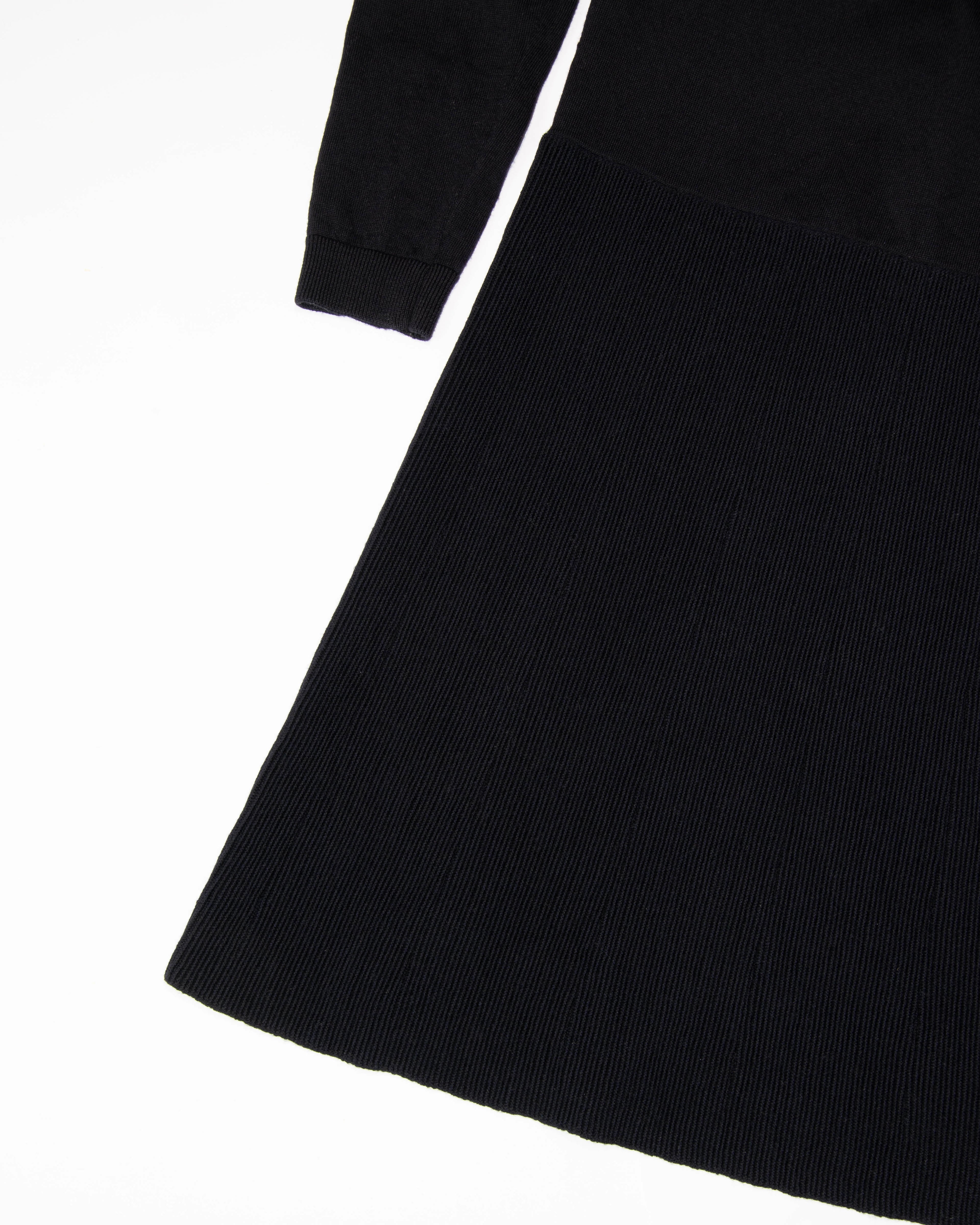 Ciemnogranatowa wełniana (merino) sukienka COS - S/M
