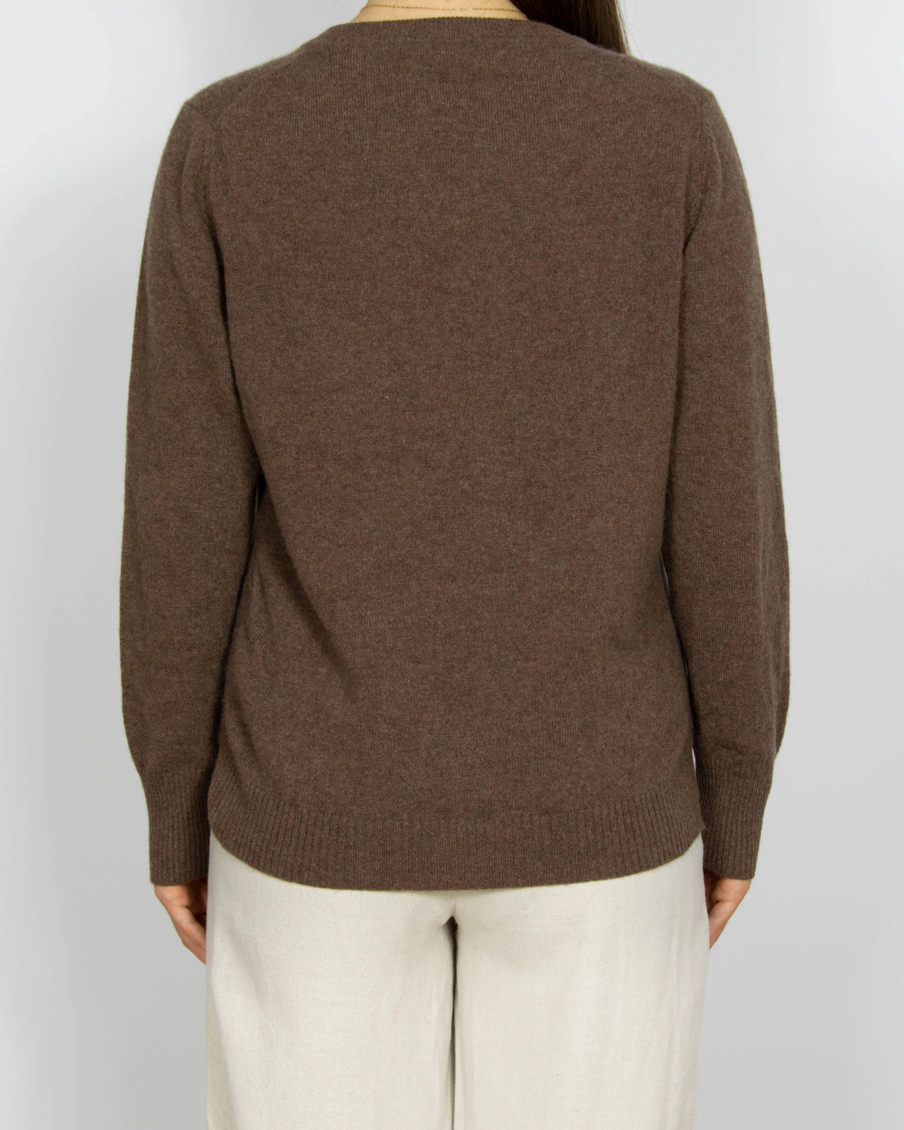 Brązowy kaszmirowy sweter RODIER Maison de Maille - M/L