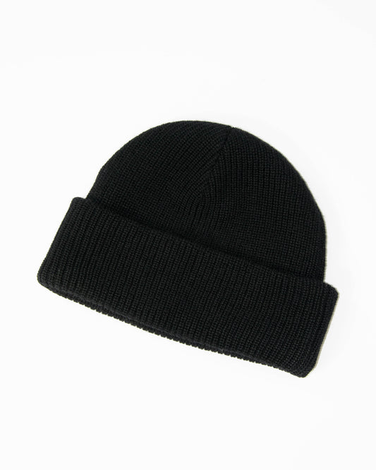 Czarna wełniana (merino) czapka Filippa K