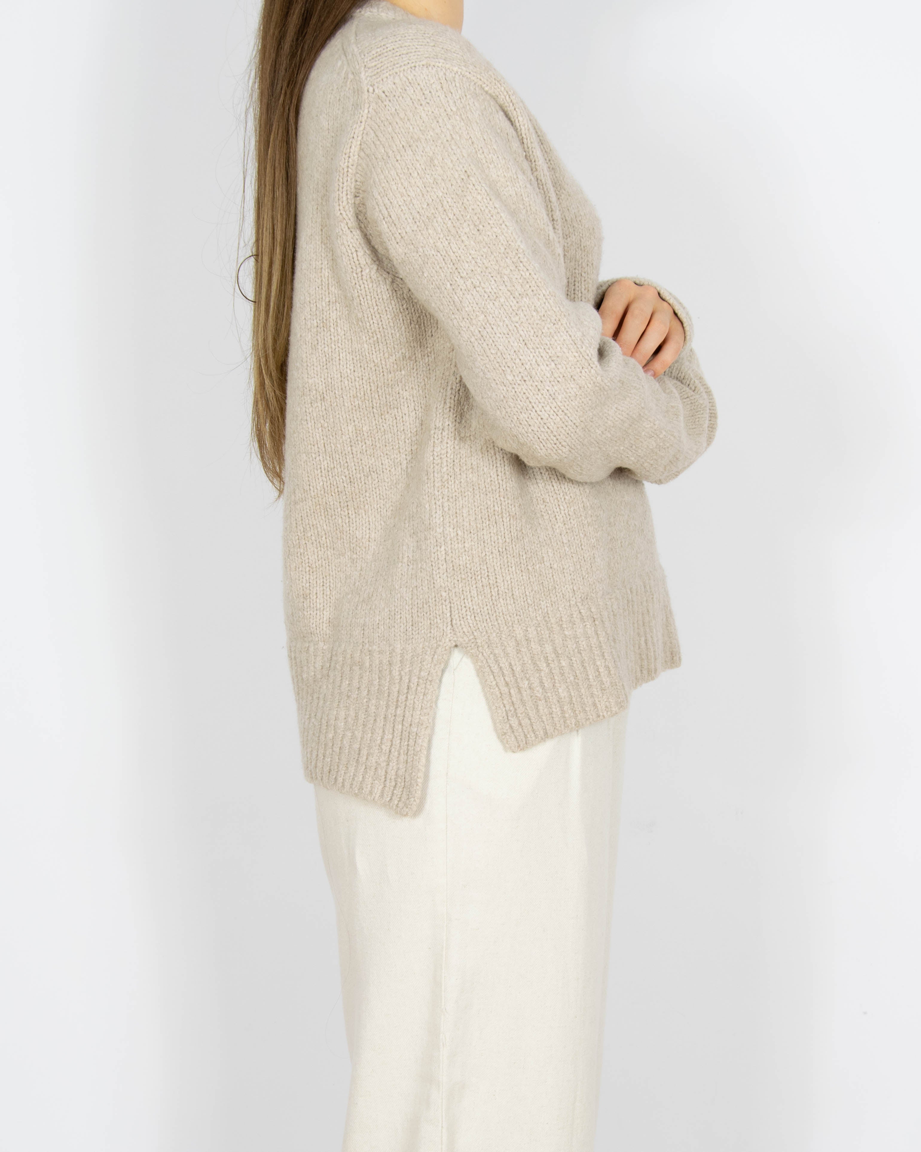 Beżowy wełniany sweter z kaszmirem Acne Studios - S/M
