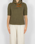 Zielony khaki bawełniany sweter Ralph Lauren - M