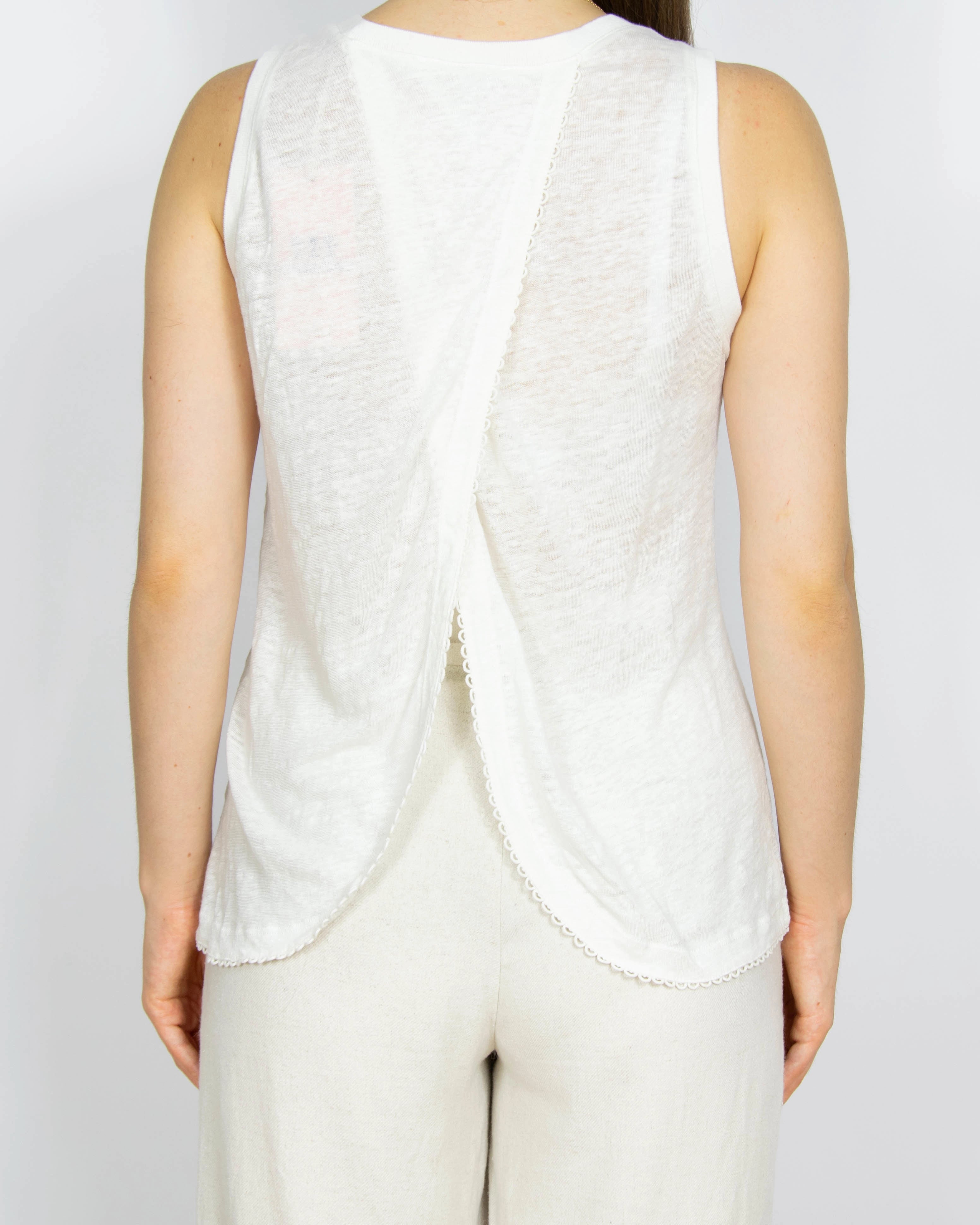 Nowy biały lniany top Scotch & Soda  - S