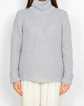 Liliowy wełniany (moher + wełna) sweter z golfem Mint Velvet - XL/XXL