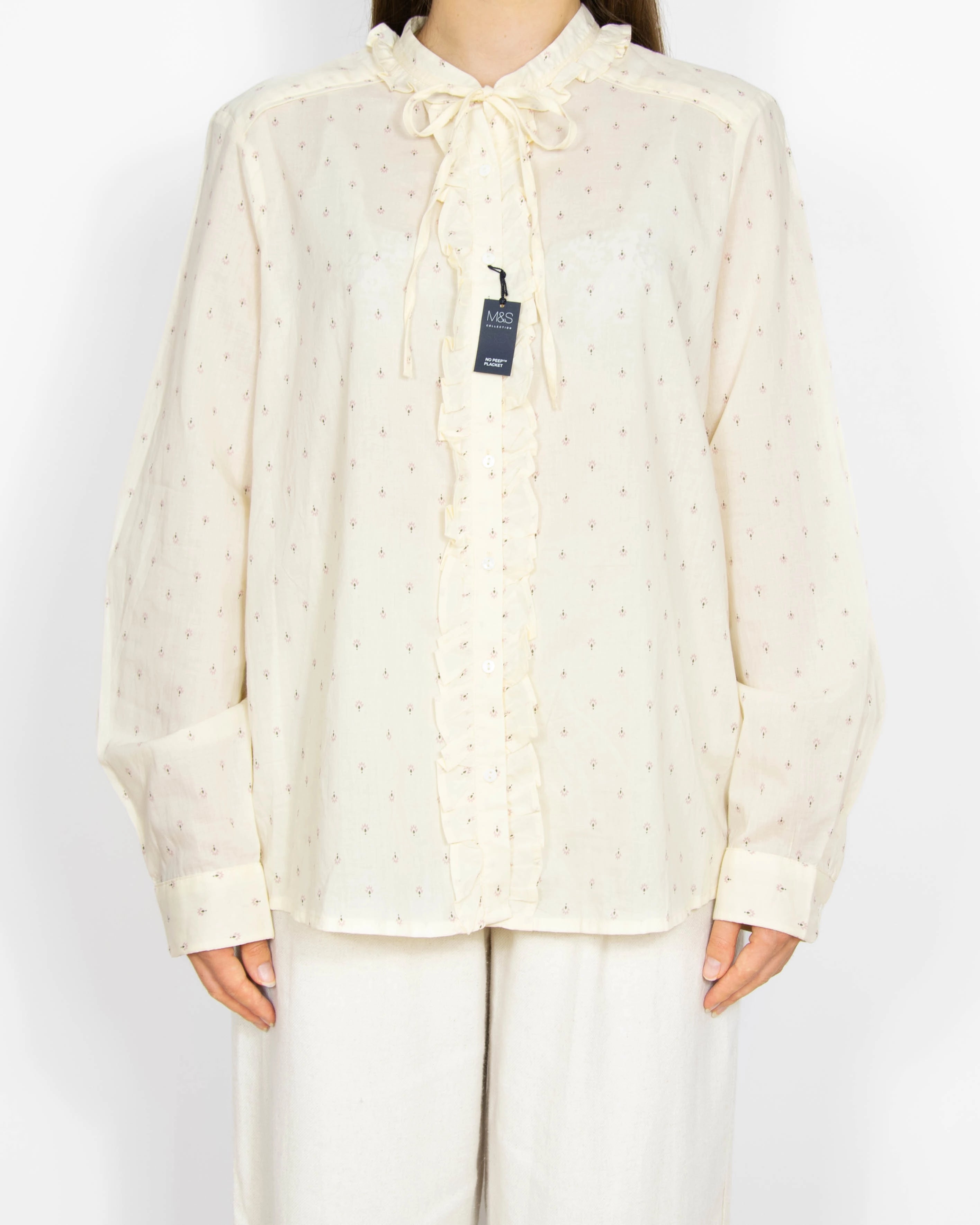 Nowa kremowa bawełniana koszula M&S - XL/XXL