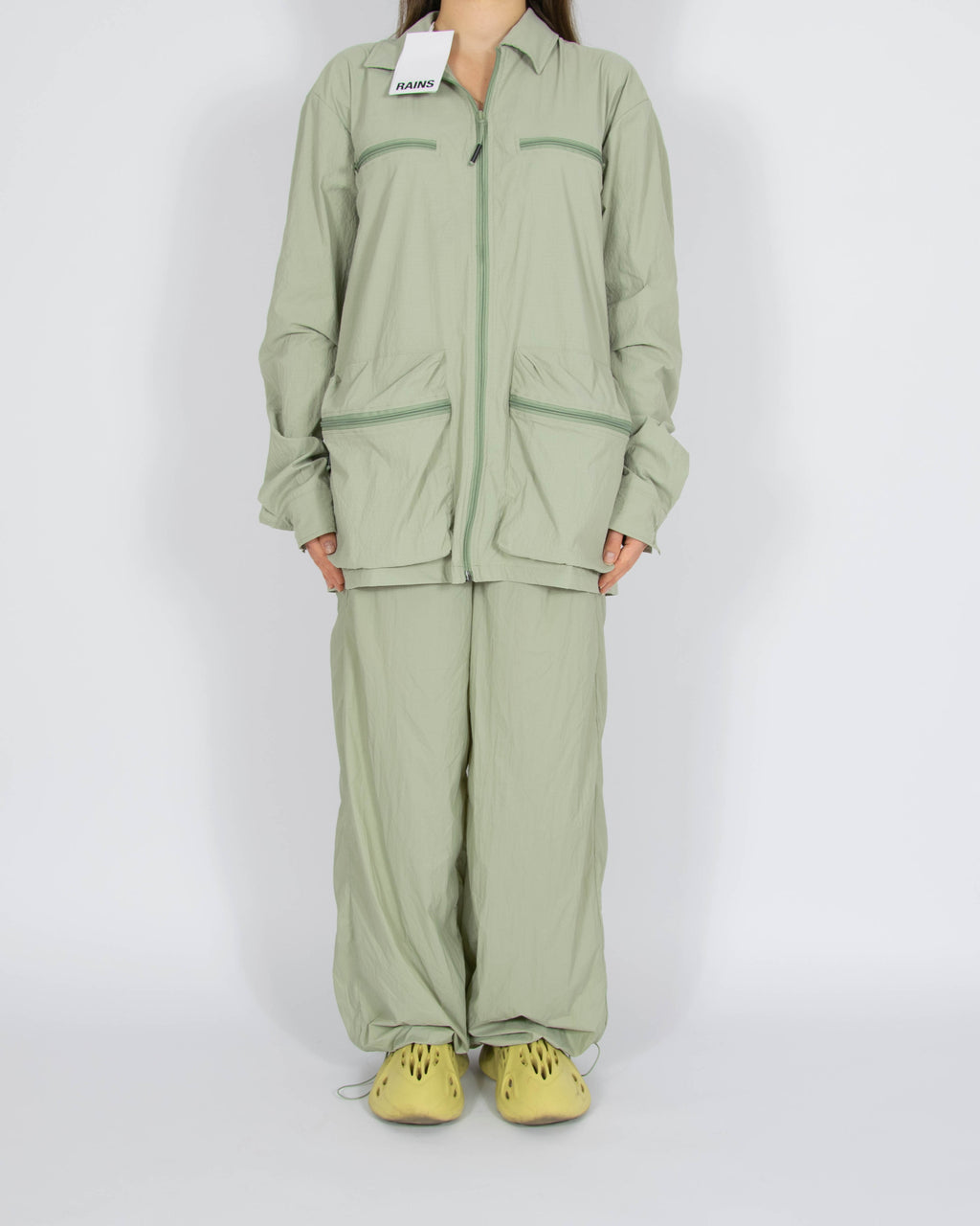 Nowy zestaw kurtka i spodnie RAINS - M - SS24