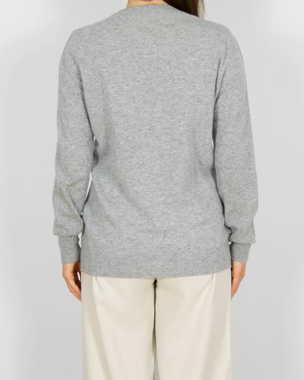Szary wełniany (merino) sweter United Colors of Benetton - M/L