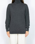 Szary wełniany (superior merino) sweter z golfem Days Like This - L