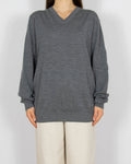 Szary wełniany (merino) sweter Lindebergh