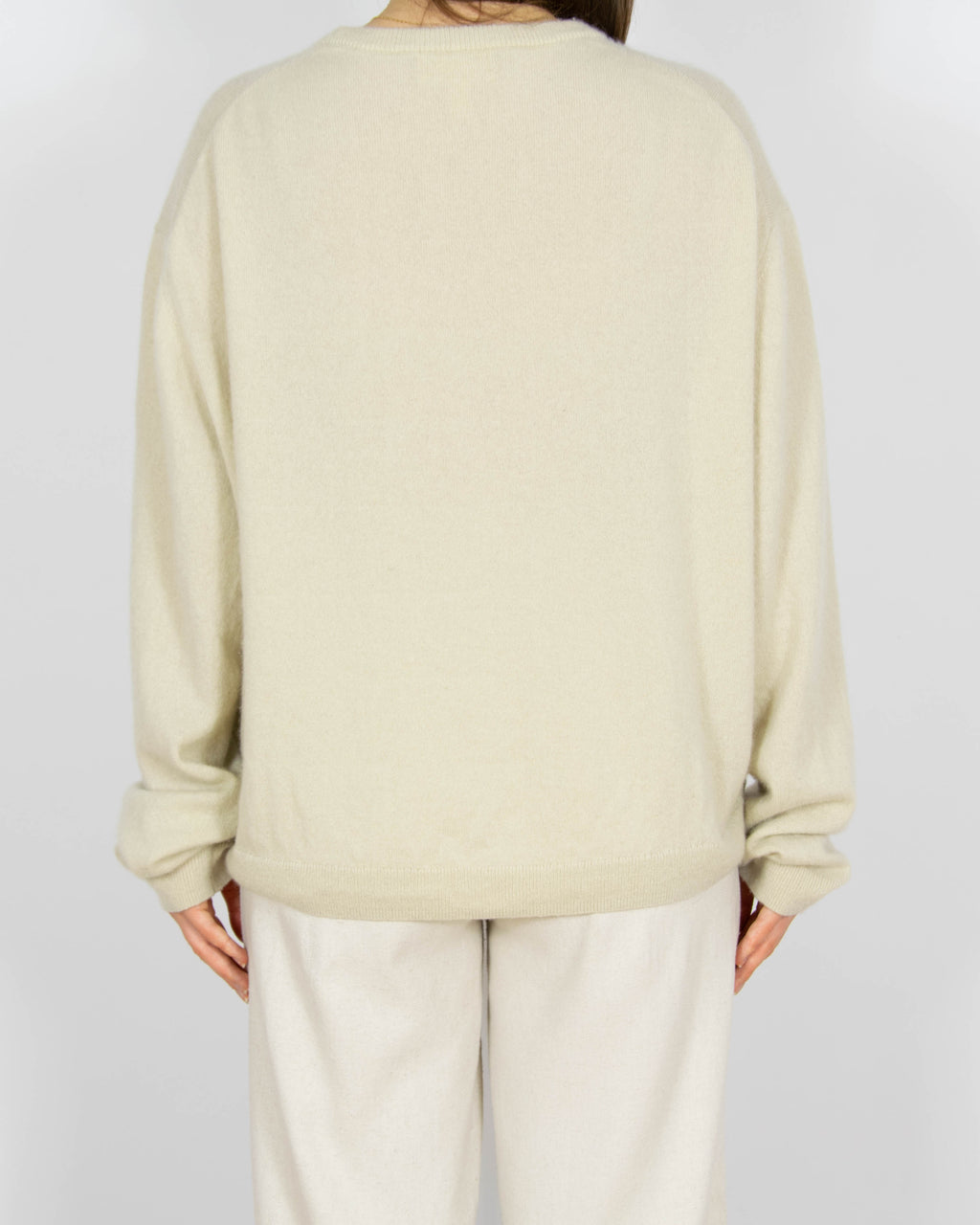 Kremowy kaszmirowy sweter H&M - M
