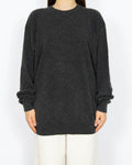 Ciemnoszary kaszmirowy sweter Sunny Flare Cashmere - XXL