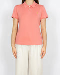 Koralowa bawełniana (bawełna merceryzowana) koszulka Ralph Lauren - M/L