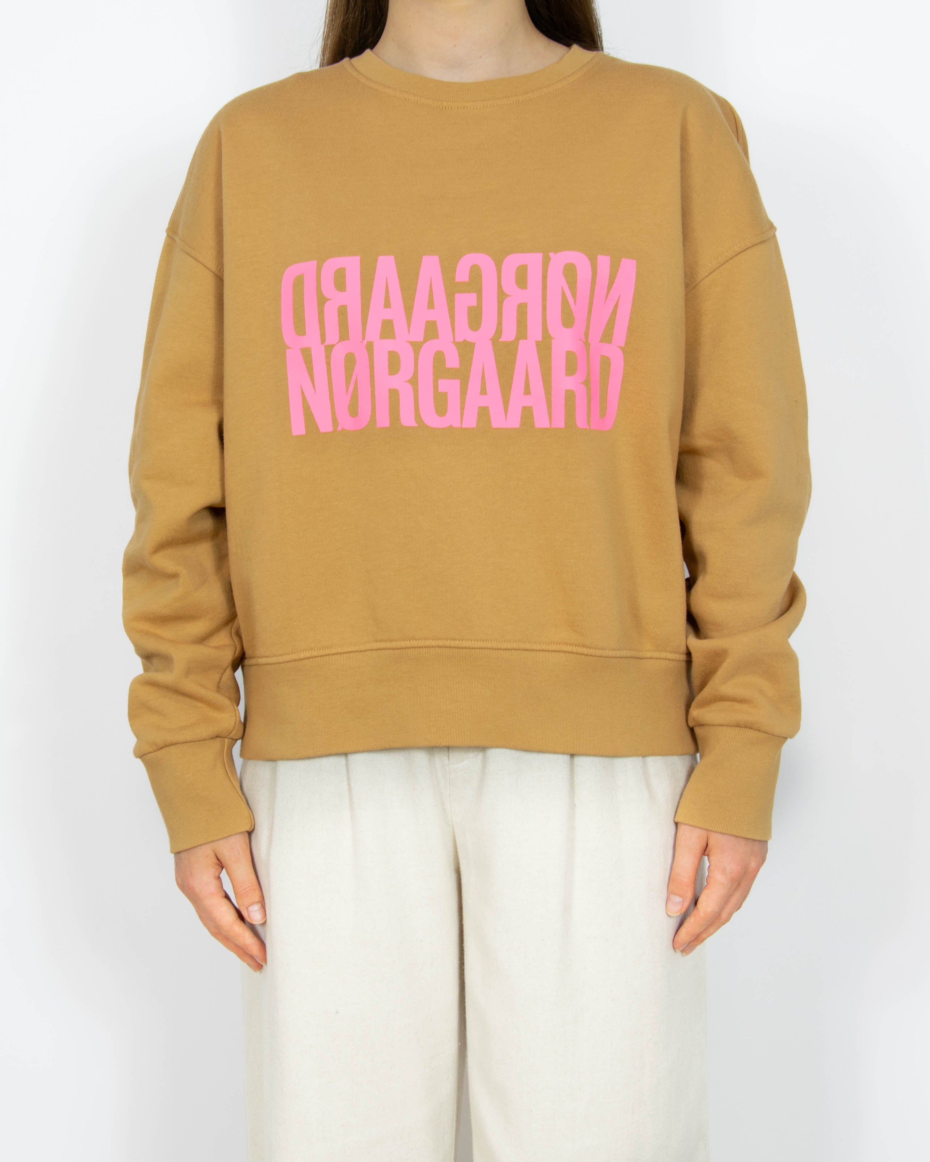 Karmelowa bawełniana bluza Mads Norgaard - M