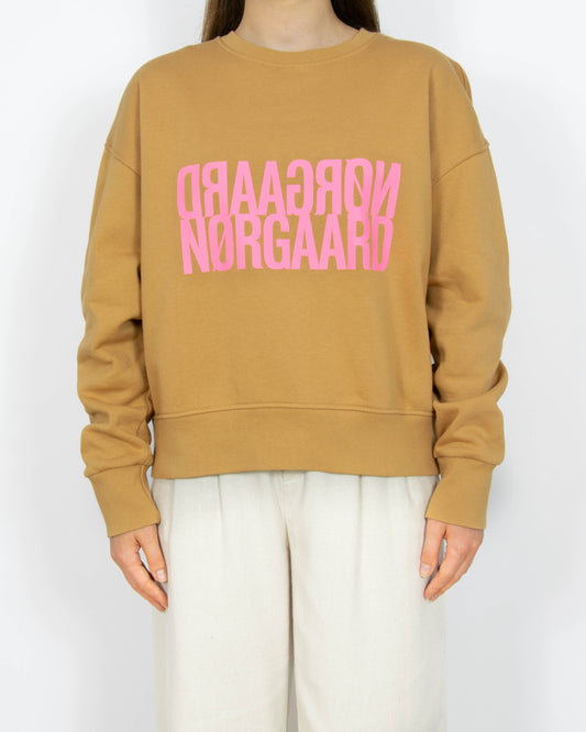 Karmelowa bawełniana bluza Mads Norgaard - M