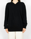 Czarny kaszmirowy sweter Livergy - XL