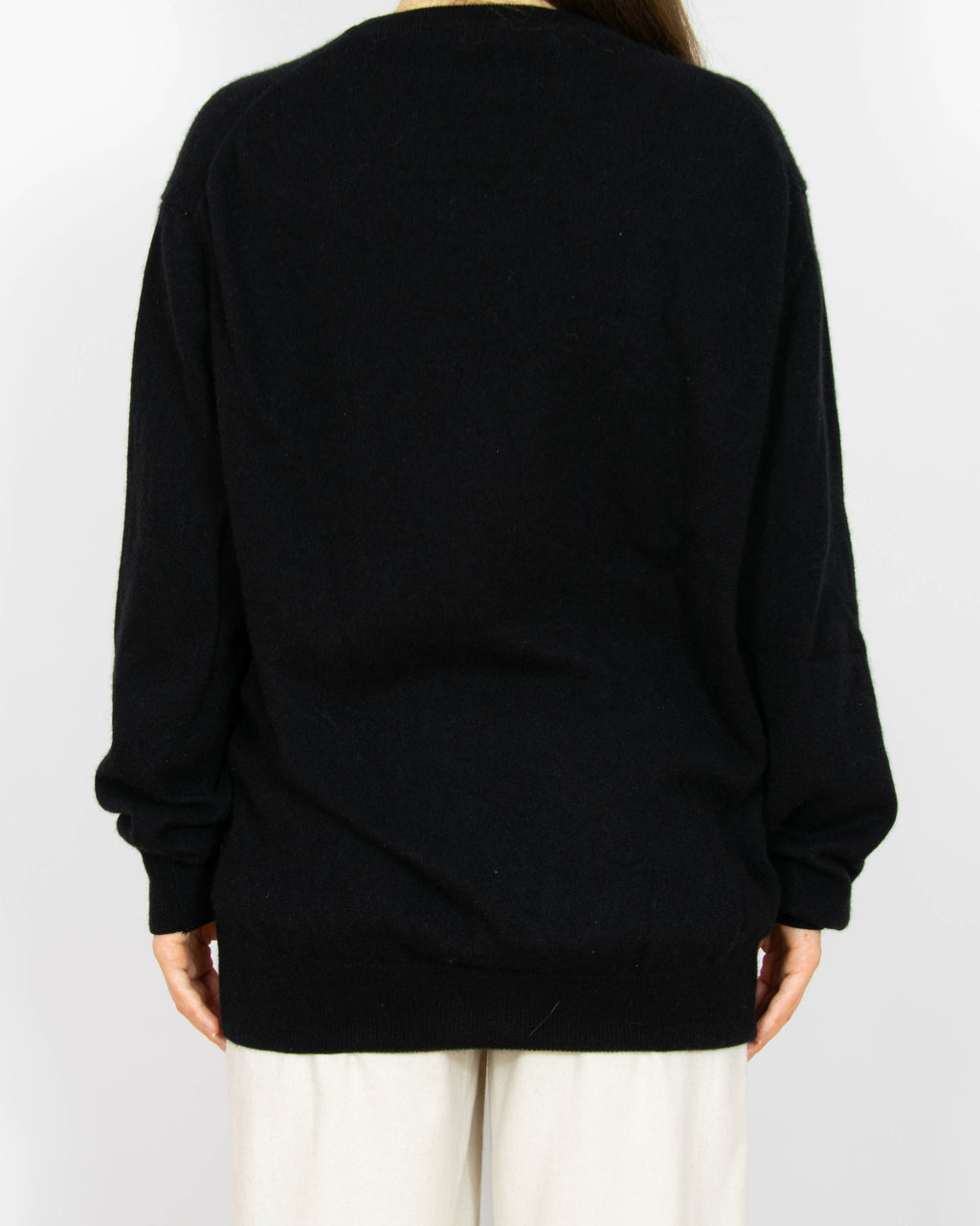 Czarny kaszmirowy sweter Livergy - XL