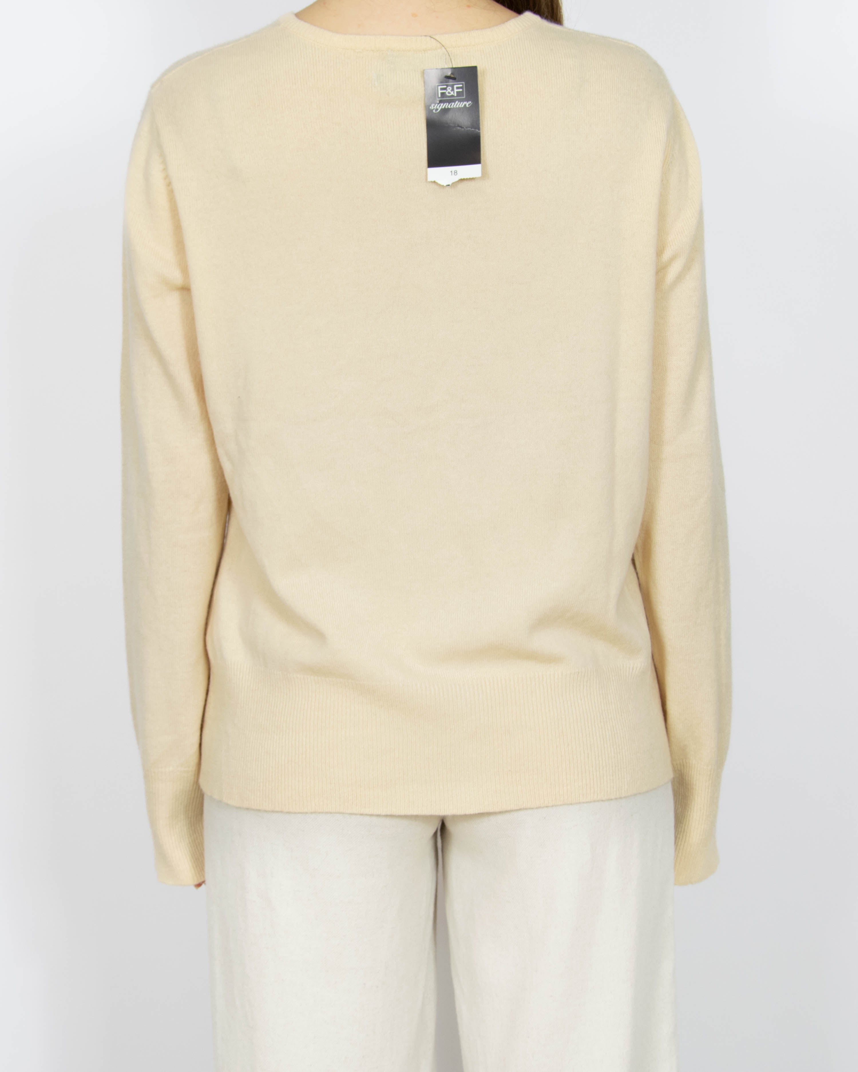 Nowy morelowy kaszmirowy kardigan F&F - L/XL