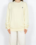 Kremowy bawełniany (pima) sweter Ralph Lauren - XL
