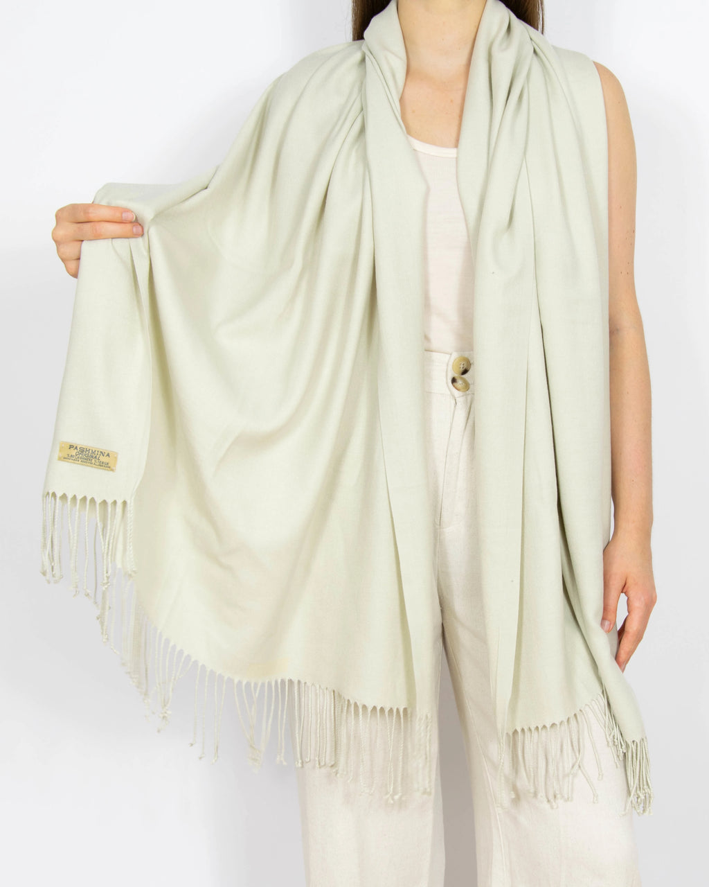 Kaszmirowy szal z jedwabiem Pashmina