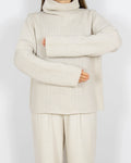 Kremowy wełniany (merino) sweter Marc O'Polo