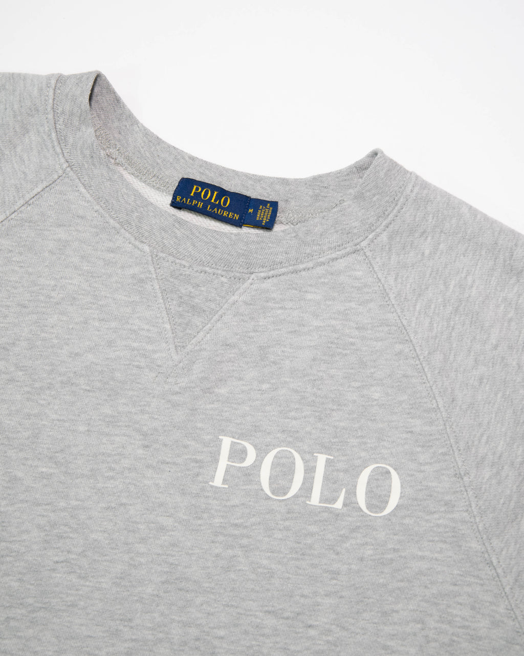Szara bawełniana bluza krótki rękaw Ralph Lauren - M