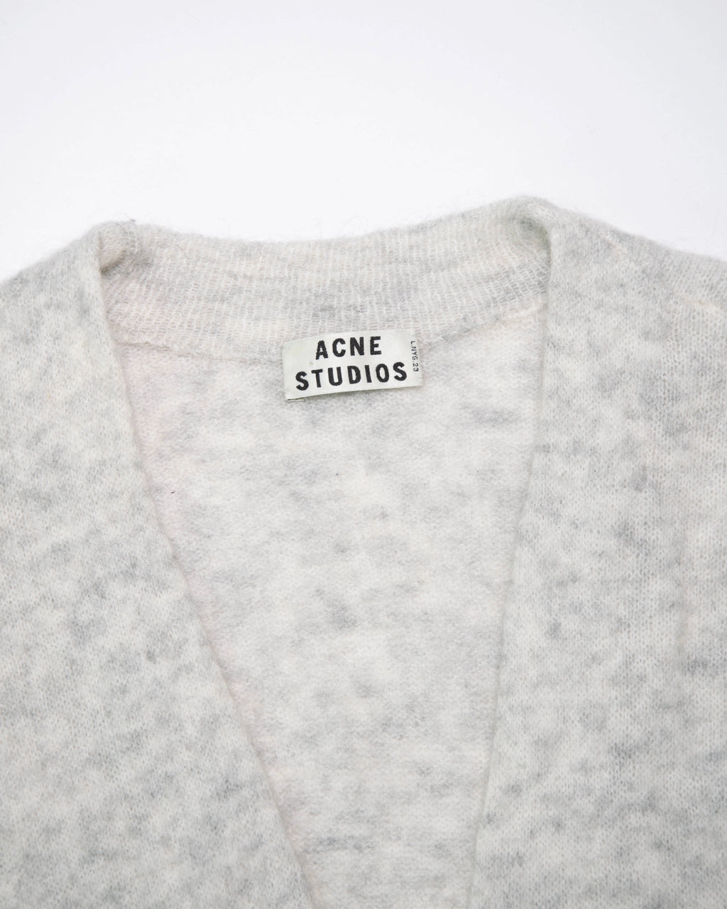 Jasnoszary wełniany kardigan Acne Studios - S/M