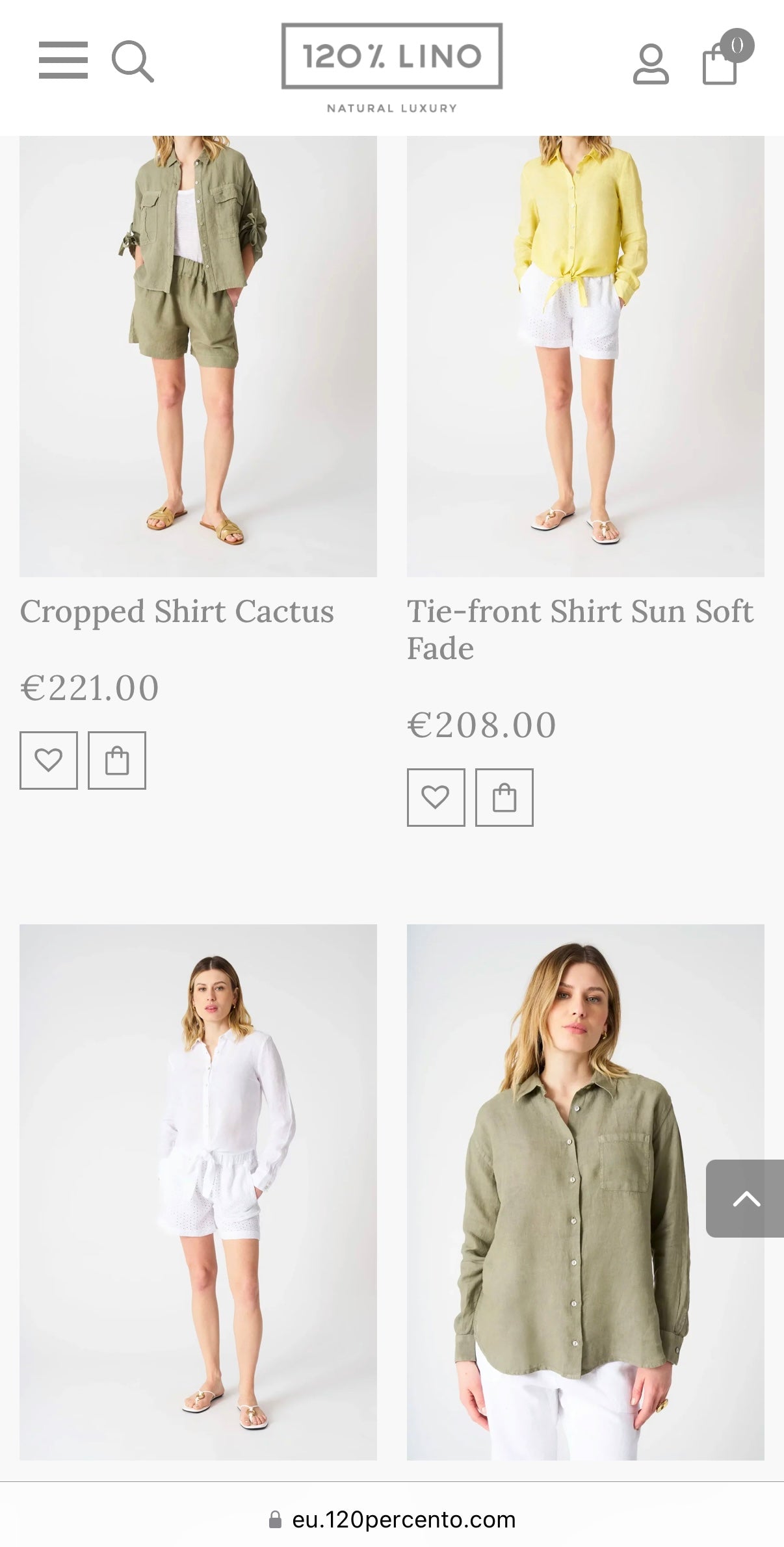 Pastelowa różowa lniana koszula 120% LINO - L