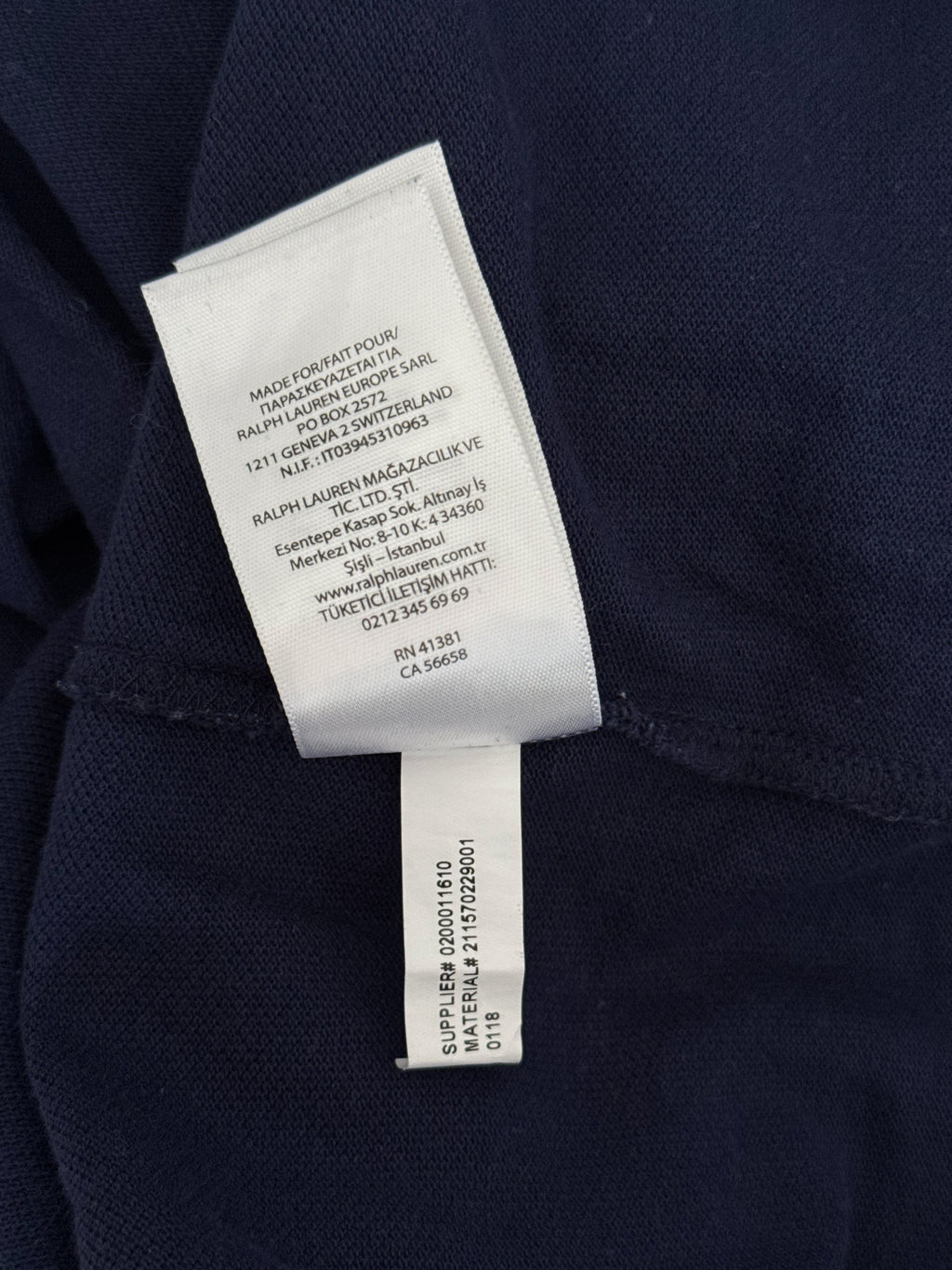 Granatowa bawełniana sukienka Ralph Lauren - M