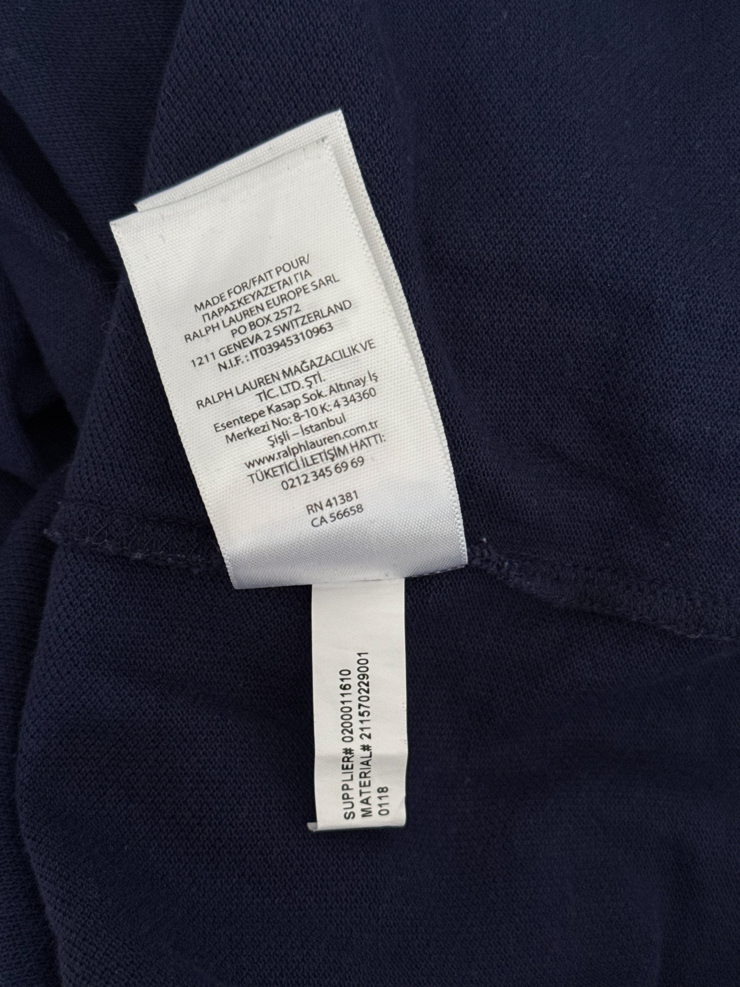 Granatowa bawełniana sukienka Ralph Lauren - M