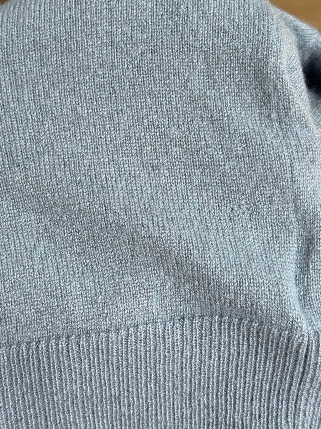 Niebieskoszary kaszmirowy sweter H&M Premium - S