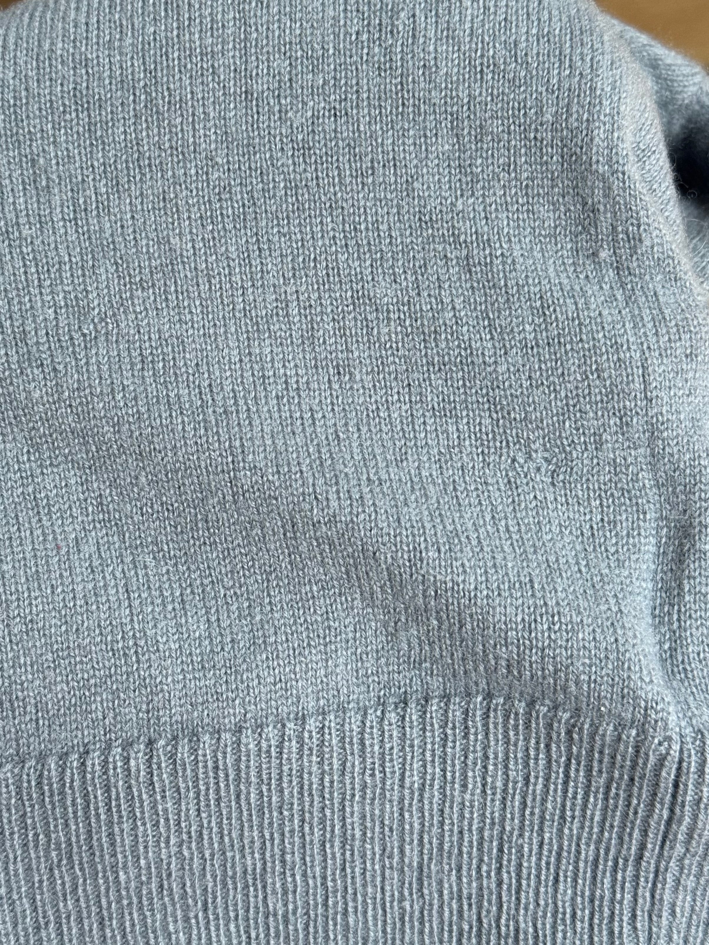 Niebieskoszary kaszmirowy sweter H&M Premium - S