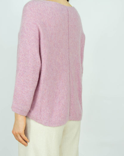 Różowy kaszmirowy sweter POETRY Cashmere - M/L