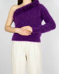 Fioletowy moherowy sweter Zara - S/M