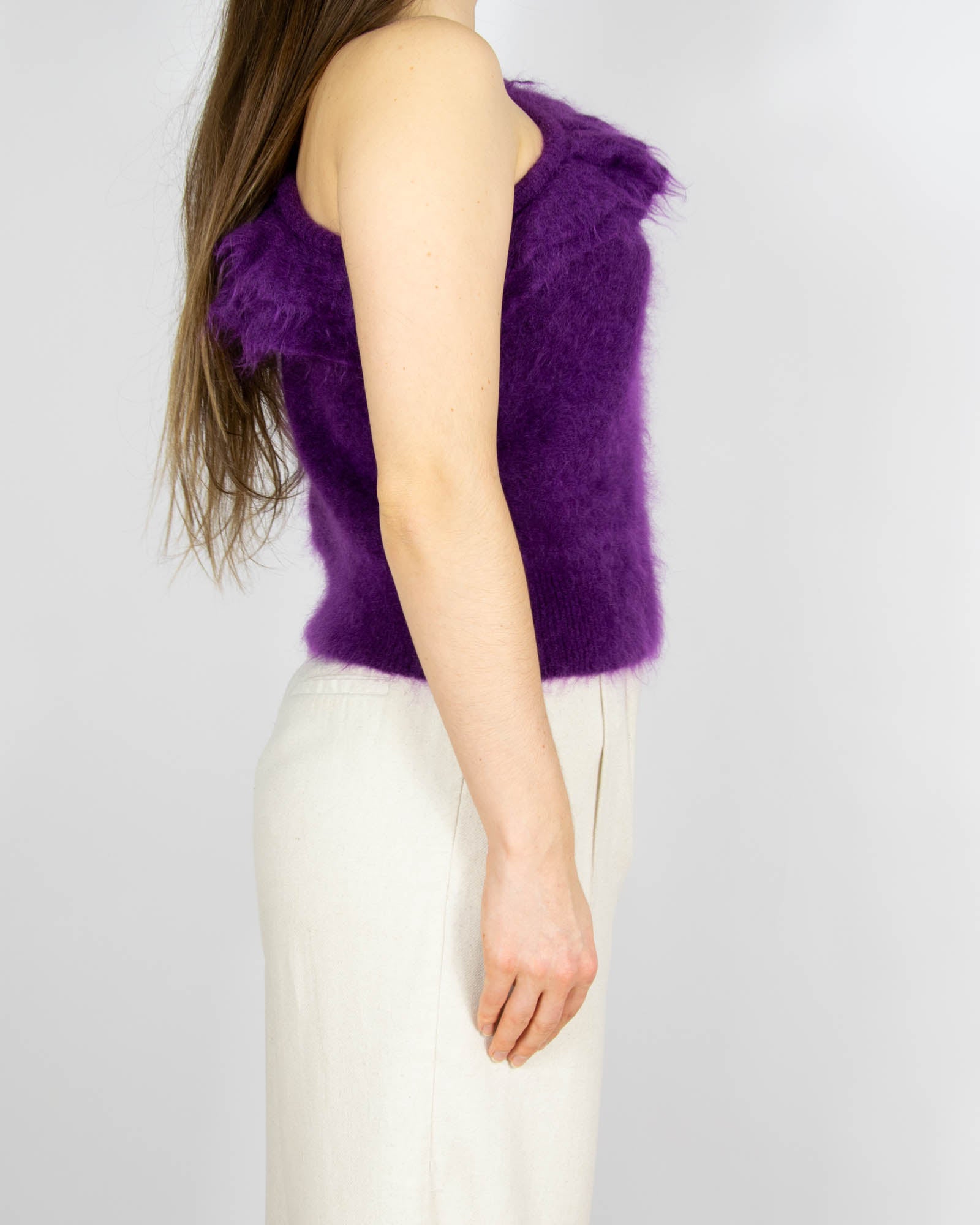 Fioletowy moherowy sweter Zara - S/M