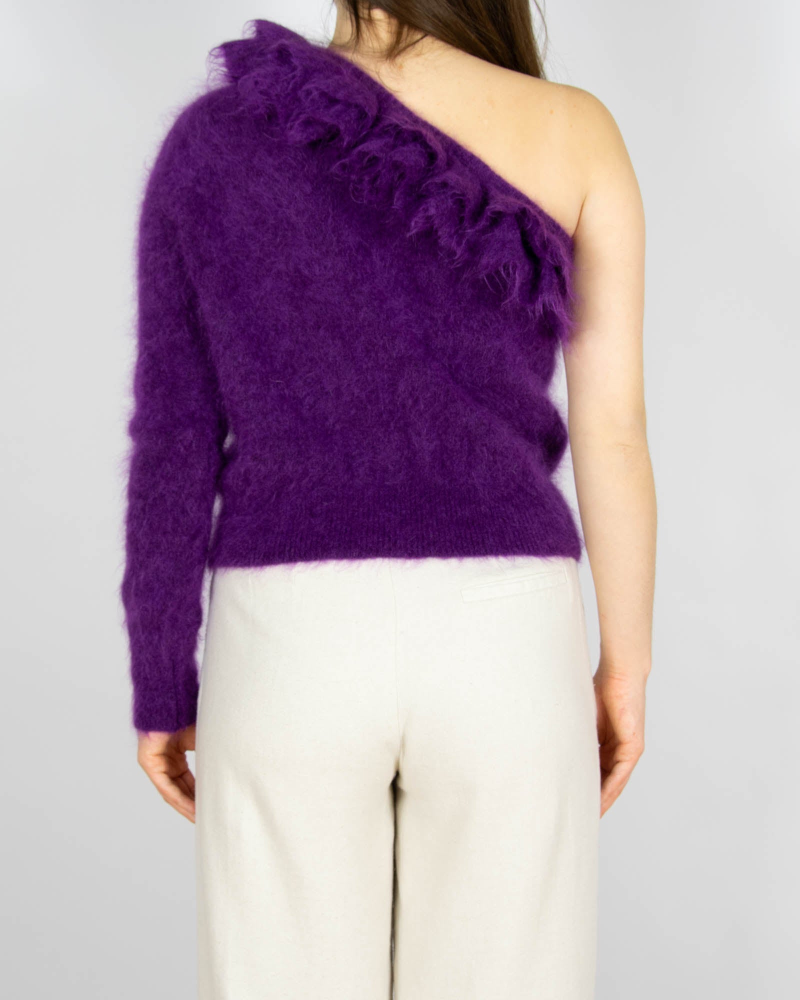 Fioletowy moherowy sweter Zara - S/M